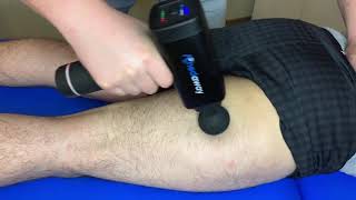 Hamstring Trigger Points Percussion therapy Massage Gun  AchedAway [upl. by Jezabel712]