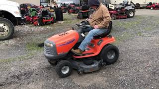 Lot 13 Husqvarna YTH2148 Riding Mower 48quot 195 HP [upl. by Gnuoy136]