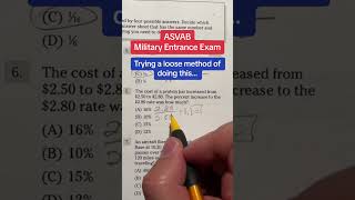 ASVAB Arithmetic Reasoning answers walkthrough 6 [upl. by Nahgaem718]