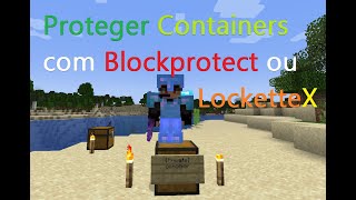 Blocklocker ou LocketteX Plugins para proteger Container ou Portas [upl. by Notgnirrac]