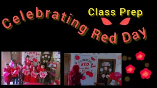 Red Day Celebration Decorating ideas  School Activity  Classroom decoration ideas  FSS [upl. by Ainafets]