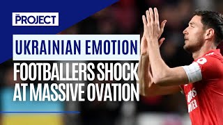 Ukrainian Soccer Players Emotional Standing Ovation [upl. by Monjan]