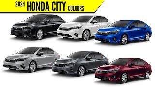 2024 Honda City All Color Options  JMSpec  Images  AUTOBICS [upl. by Sliwa]