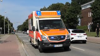 RTW HKS Greifswald auf Alarmfahrt am Uniklinikum [upl. by Oalsecnew]