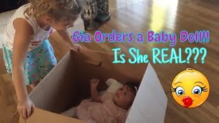 Gia Orders FAVORITE Baby Doll SKIT But When She Comes in the Mail a HUGE SURPRISE Is She REAL [upl. by Werner704]