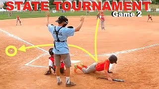 LITTLE LEAGUE BASEBALL State Tournament Game 2 ⚾️⚾️ [upl. by Ecneps]