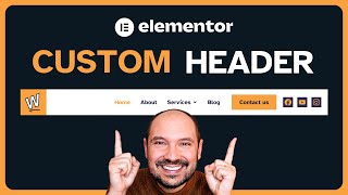 Elementor Header Tutorial  Floating Header Design With Elementor Flexbox Container [upl. by Lynden94]