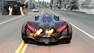 260000HP Devel Sixteen Over 3000MPH  Assetto Corsa  Thrustmaster Wheel Gameplay [upl. by Adnohsel]