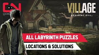 All Labyrinth Puzzle Resident Evil Village 8 Locations amp Solutions [upl. by Porty]