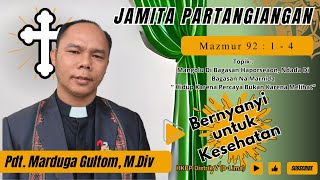 Jamita Partangiangan  Mazmur 92  1  4 [upl. by Vandervelde]