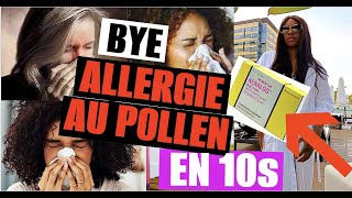 VLOG 1 Comment se débarrasser de lALLERGIE AU POLLEN en 10 secondes Rhume des foins [upl. by Haraz]