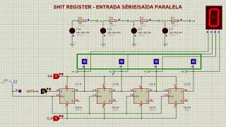 PROTEUS ISIS  REGISTRADORES DE DESLOCAMENTO [upl. by Ingaberg]