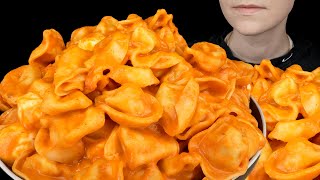 ASMR Five Cheese Tortellini Pasta Mukbang  Eating Sounds [upl. by Lerrej]