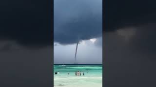 Quintana Roo Mexico June 15th or the 16th 2024  Waterspout TWDU24 [upl. by Dhiman]