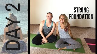 Yoga for Beginners Day 2 Strong Foundation [upl. by Yoral]