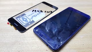 طريقة تغيير زجاج حماية huawei p8 lite 2017 Display Replacement Screen Repair [upl. by Inal]