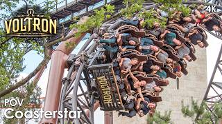 Voltron 4K POV Backrow  Europa Park  2024 [upl. by Hesketh524]