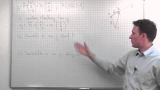 Geraden im Raum Parameterform Parallele und Senkrechte Beispiel [upl. by Gussi]