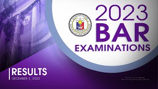 Results of the 2023 Bar Examinations [upl. by Aserehc958]