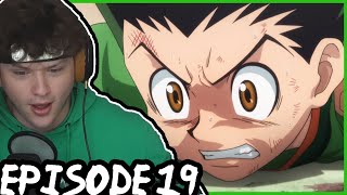 GON VS HANZO  HANZO BREAKS GONS ARM  Hunter x Hunter REACTION Episode 19 [upl. by Philipines]