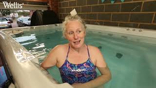 Swim at the garage  Wellis Danube WFlow Swim Spa Customer Review in West Sussex [upl. by Eilsil]