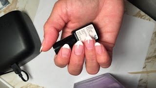 Easy sensationail French manicure [upl. by Ahsanat]