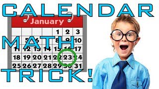 Calendar Math Trick Part 1  Introduction [upl. by Bartle]