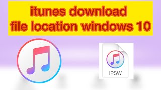 How to find file location itunes update firmware windows [upl. by Lennor]