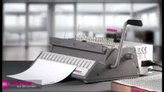 Renz  Eco 360 21 Pitch Comfort Plus Binding and Electric Punching Machine [upl. by Einra]