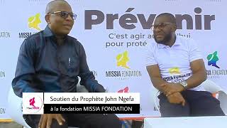 Prophet John Ngefa a sengi to soutenir fondation « Missia fondation » [upl. by Ekrub]