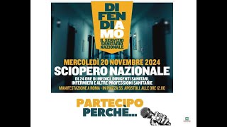 Sciopero del 20 novembre 2024  Partecipo perchèParte 1 [upl. by Goodwin]