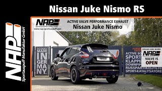 NAP Klappenauspuff ▶ Nissan Juke Nismo RS  Soundcheck [upl. by Melas]