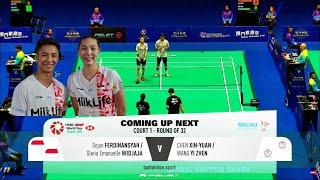 Dejan FERDINANSYAHGloria Emanuelle WIDJAJA INA vs CHEN XinYuanWANG Yi Zhen  Macau Open 2024 [upl. by Aba685]