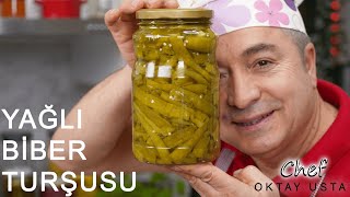 YAĞLI BİBER TURŞUSU ❗️Nasıl Yapılır  Chef Oktay Usta [upl. by Pietje600]