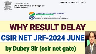 Reason behind delay of Result of csir net jrf exam 2024junepossible date of csir net jrf 2024june [upl. by Telfore]