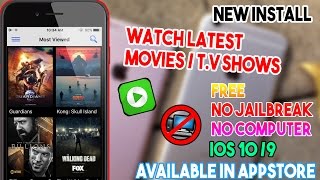 New Install 123 Movies Watch Movies amp TV Shows Free NO JAILBREAKCOMP iOS 109 iPhoneiPodiPad [upl. by Azeret]