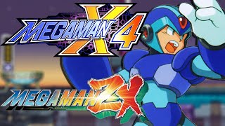 「NDS」Mega Man X4  Sky Lagoon Opening Stage X Mega Man ZX Style [upl. by Dorion]