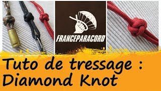 Tutoriel de tressage  le Noeud de Diamant Noeud de Bosco [upl. by Enrica]