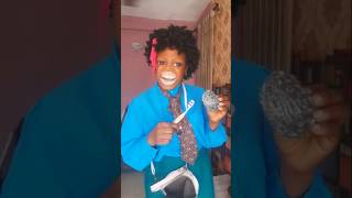 Toothbrush or iron brush 🤣🤣 funnyvideos shorts subscribe 🙏 [upl. by Aihcila844]