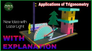 Mathematics working model for Bed  Applications of Trigonometry Working Model  Full Explanation [upl. by Saimerej]