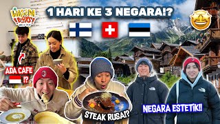 1 HARI KE 3 NEGARA ADA CAFE INDONESIA DI SWISS COBA CHEESE FONDUE amp STEAK RUSA  WORLD TRIP [upl. by Hoffarth]