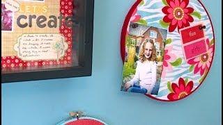 DIY Bulletin Boards from Embroidery Hoops [upl. by Calie]