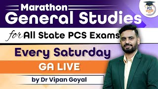 General Studies Marathon for All State PCS Exams by Dr Vipan Goyal  PCS Saarthi [upl. by Donavon]