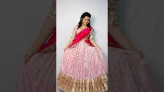 🫠😍🥰 stylingideas shortsvideo trend fashion explore halfsarees wedding style dress yt [upl. by Cinelli]