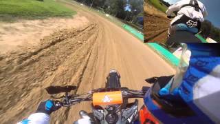 Chris Carr Helmet Cam at the Peoria TT [upl. by Anaejer789]