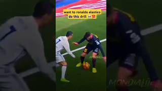 want to do ronaldo elastico in match practice this drill 💯☠️⚽️🎯youtubeshorts football viralvideo [upl. by Sissel]