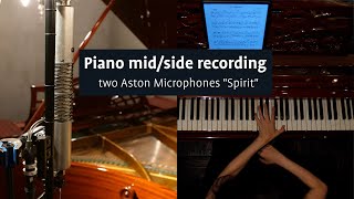 Piano midside recording with two Aston Microphones quotSpiritquot  C Bechstein Model B 1906 [upl. by Hoehne946]