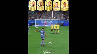 Mbappe Free Kicks Evolution From FIFA 21 To EA FC 25 mbappe kylianmbappe fc25 freekickgoals [upl. by Anivahs]