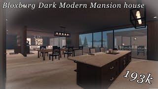 Bloxburg Dark Modern Mansion  Roblox Bloxburg  Speed Build [upl. by Inajna]