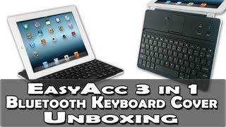 EasyAcc Ultrathin Bluetooth Keyboard Cover Unboxing [upl. by Esirrehc]